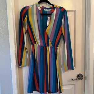 All in Favor Mini dress - rainbow - sz S